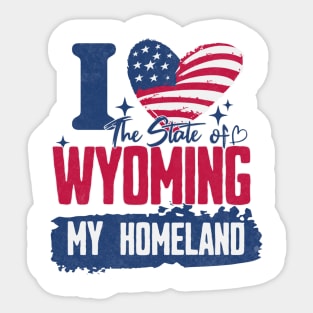 Wyoming my homeland Sticker